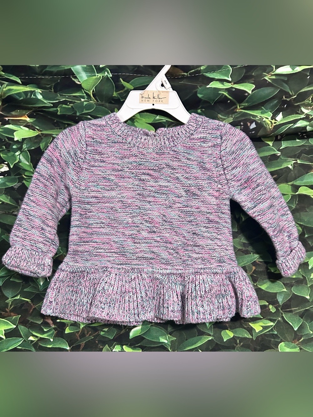 Baby Gap Sweater Heather Purple Infant Girls 6-12M